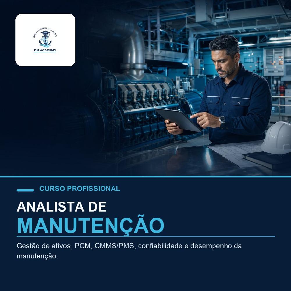 Capa do curso Analista de Manutenção